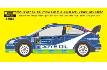 Decal – Ford Focus WRC 08 - Neste Oil Rallye Finland 2010